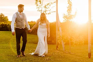 The couple at sunset