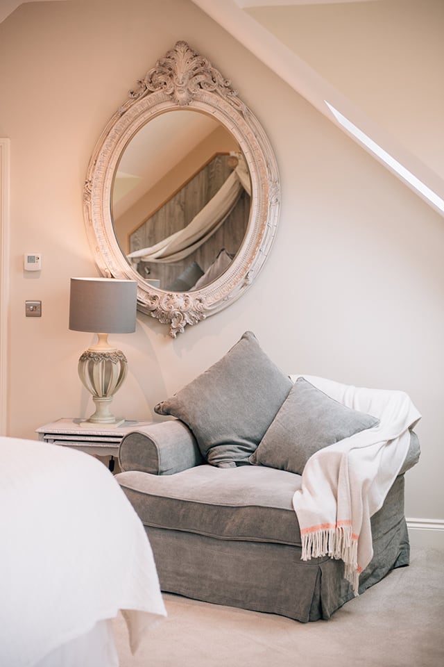 Armchair and mirror