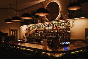 Bar in the evening