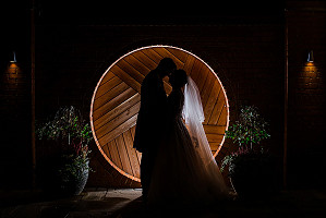 Katie and Tim round door