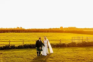 The couple at sunset