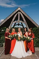 Bride and bridesmaids