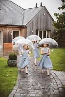 Bridesmaids and brollies