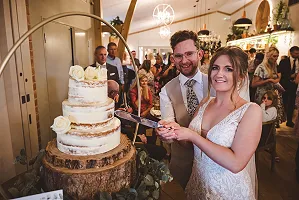 Cutting the cake