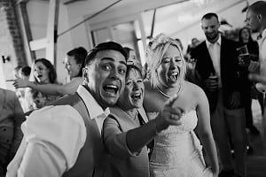 Bride and guests