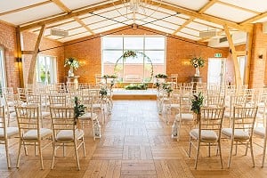 Ceremony with a moon gate