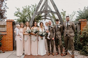 Groomsmen and bridesmaids