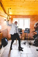 Gari plays sax