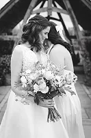 Bride and bouquet